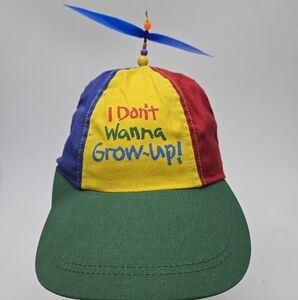 Vintage Toys “R” Us Propeller Baseball Hat – I Don’t Wanna Grow Up Slogan